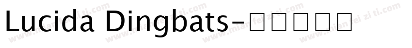 Lucida Dingbats字体转换